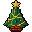 Christmas Tree Geocoin Icon 32 Pixel
