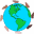 World Travler Geocoin Icon 32 Pixel